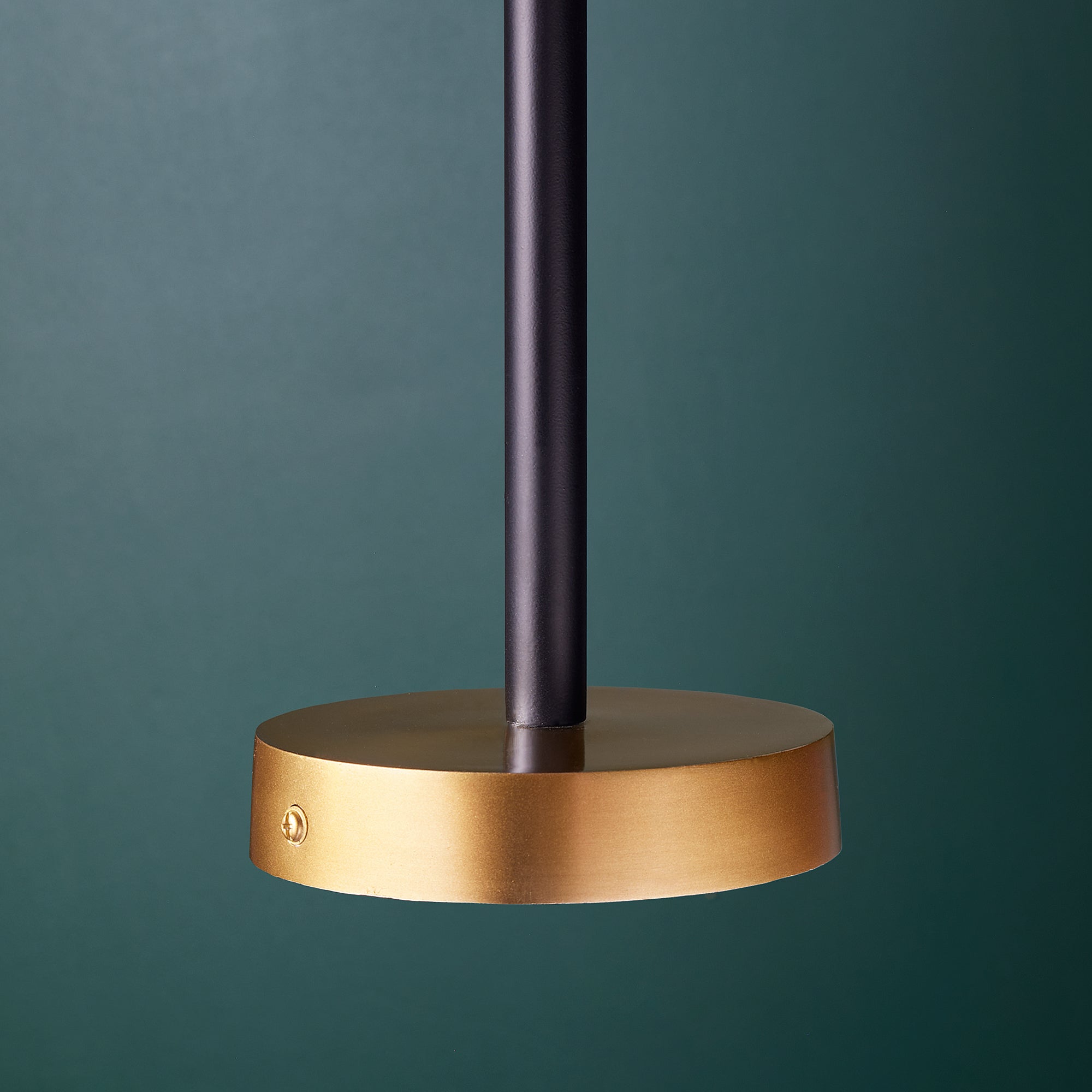 Ariel smaller chandelier in black and brass