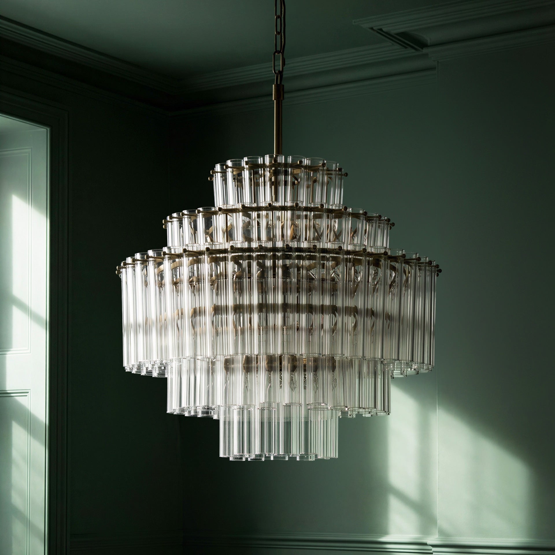 Astrid Chandelier in clear glass