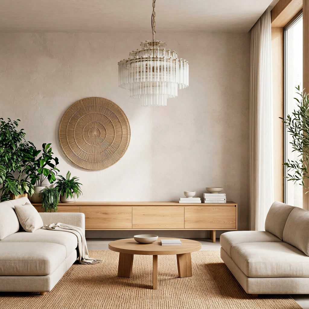 Astrid Chandelier in clear glass