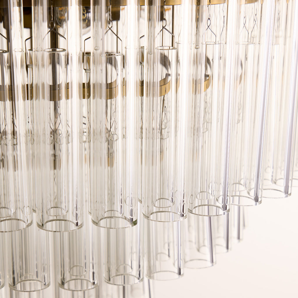 Astrid Chandelier in clear glass