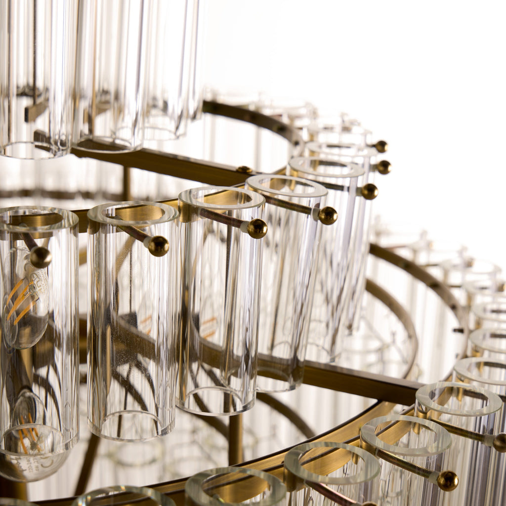 Astrid Chandelier in clear glass