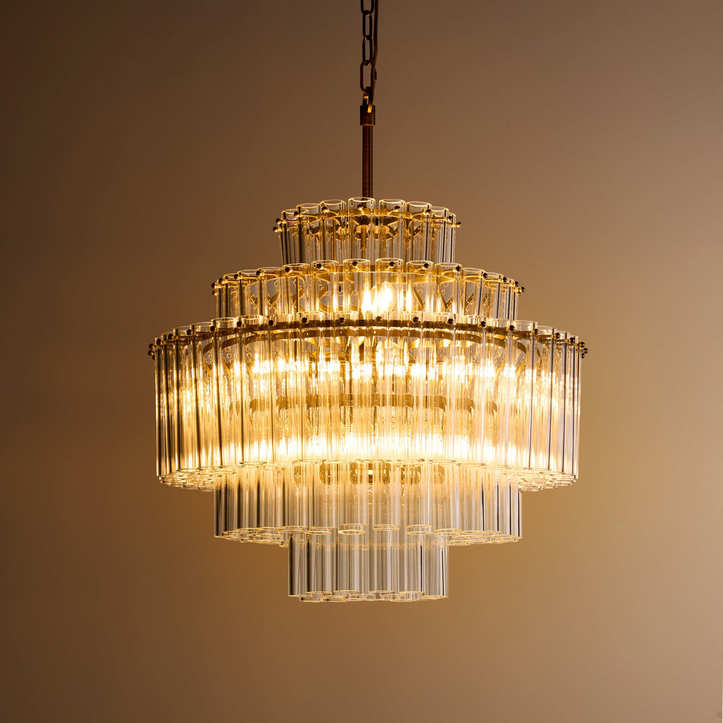 Astrid Chandelier in clear glass
