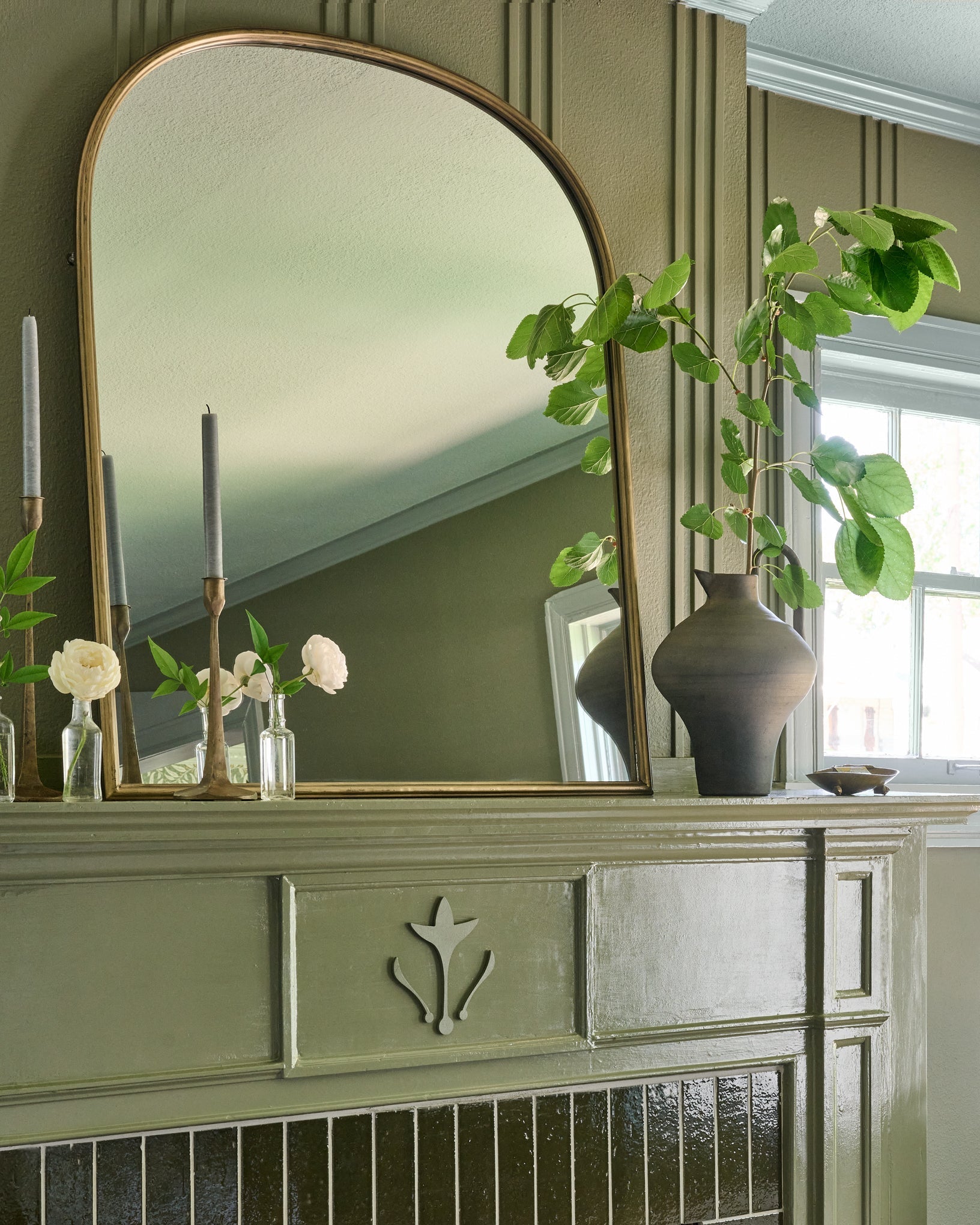 Archer Brass Metal Framed Mirror