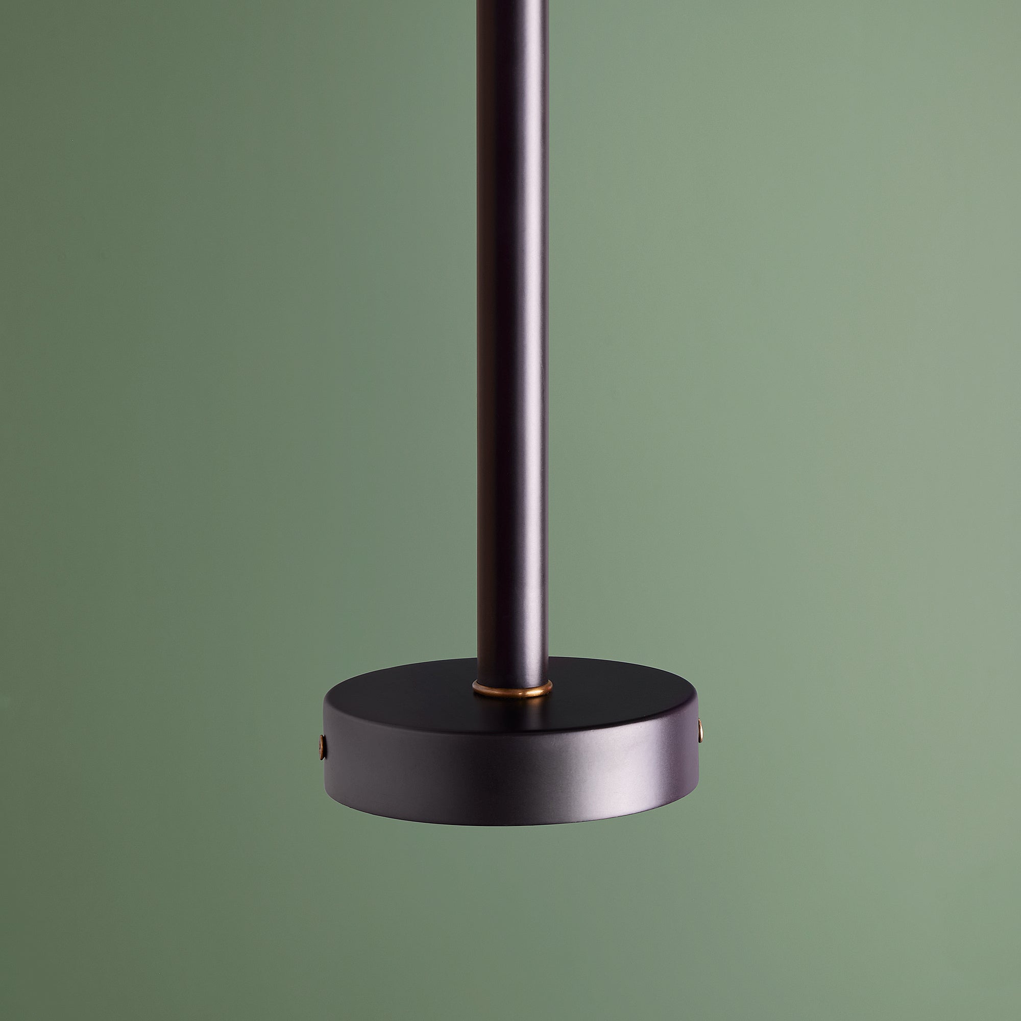 Ascot three armed chandelier in black