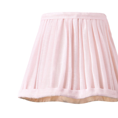 18cm scalloped pendant shade in marshmallow linen