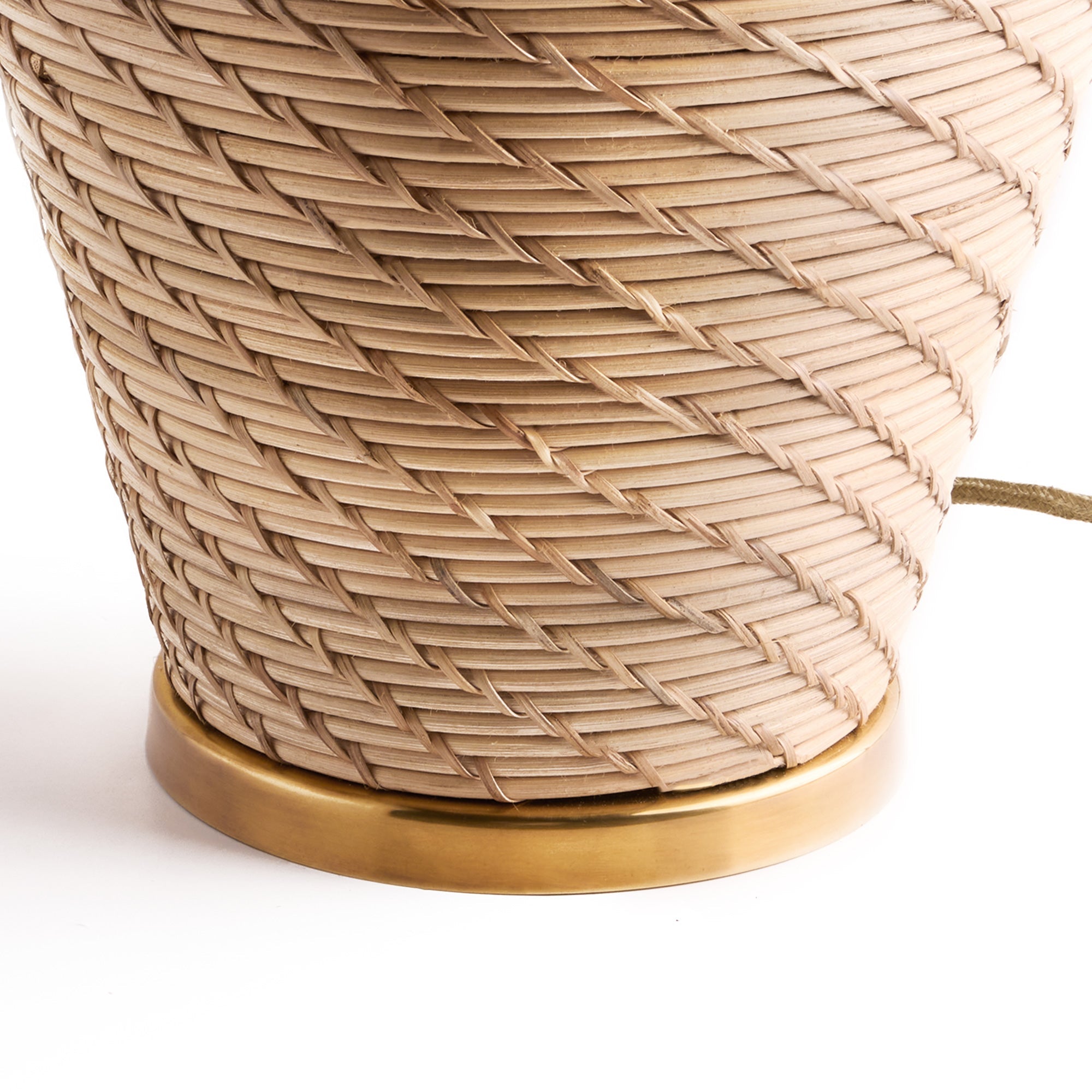 Aslan table lamp in natural rattan