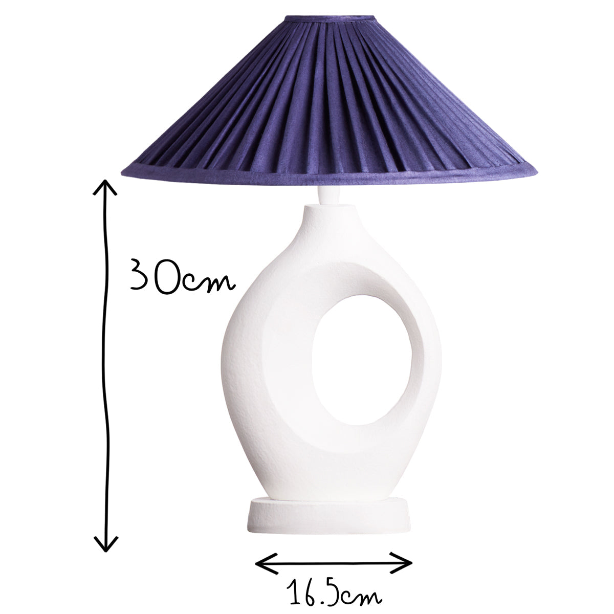 Aspro table lamp in Gesso white