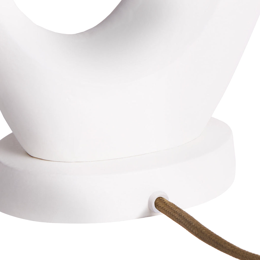 Aspro table lamp in Gesso white
