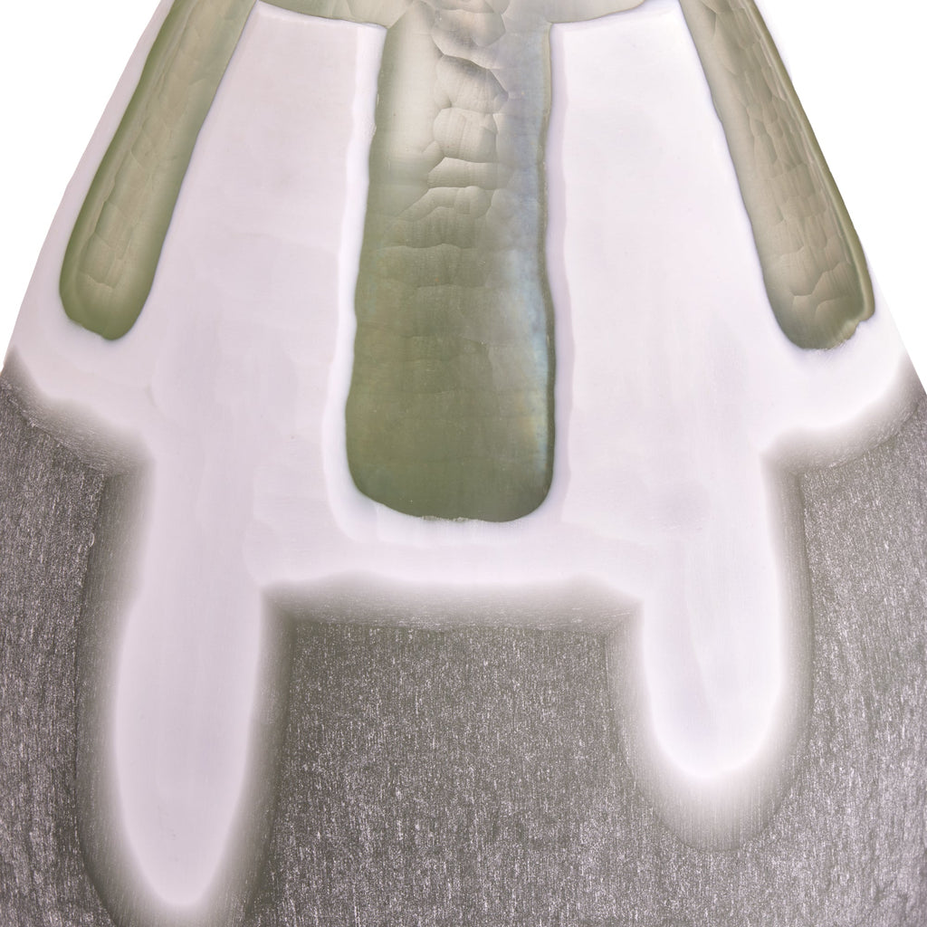 Hubert table lamp in green glass