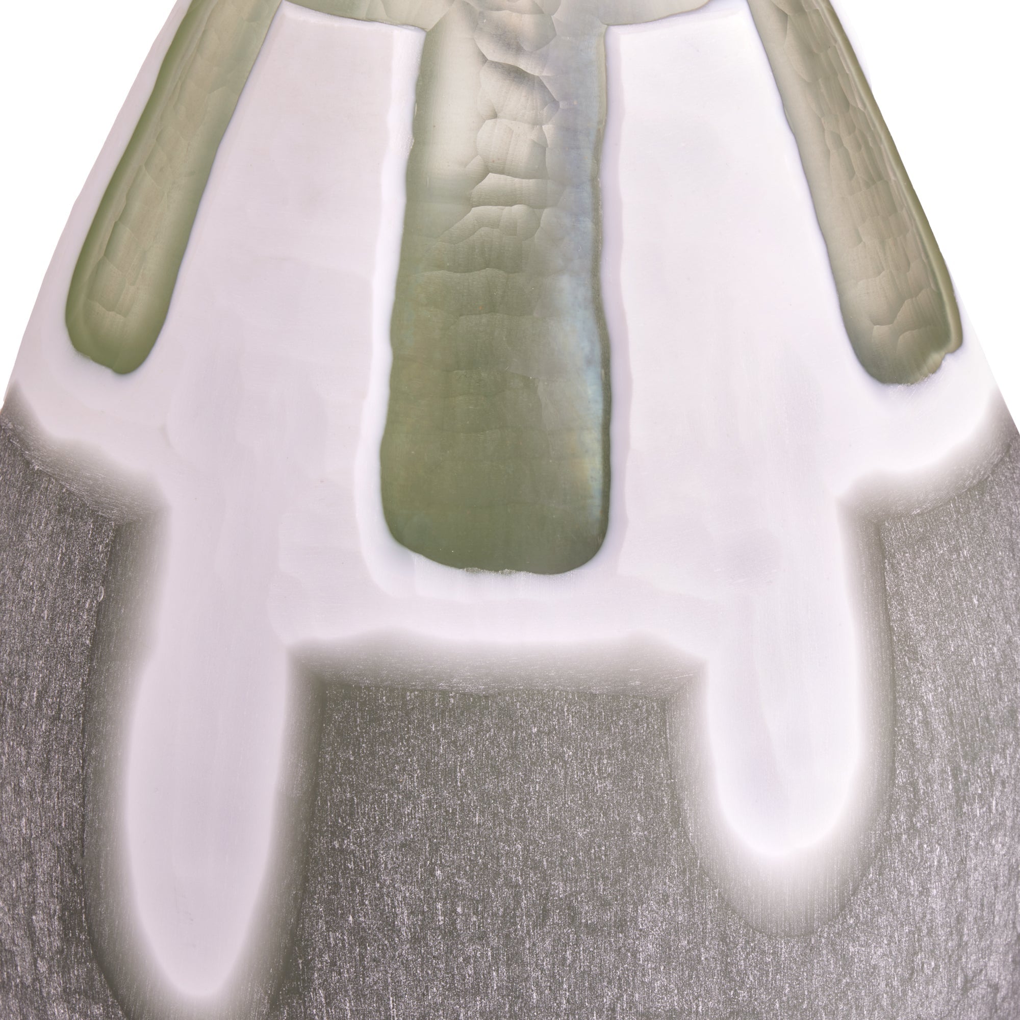 Hubert table lamp in green glass