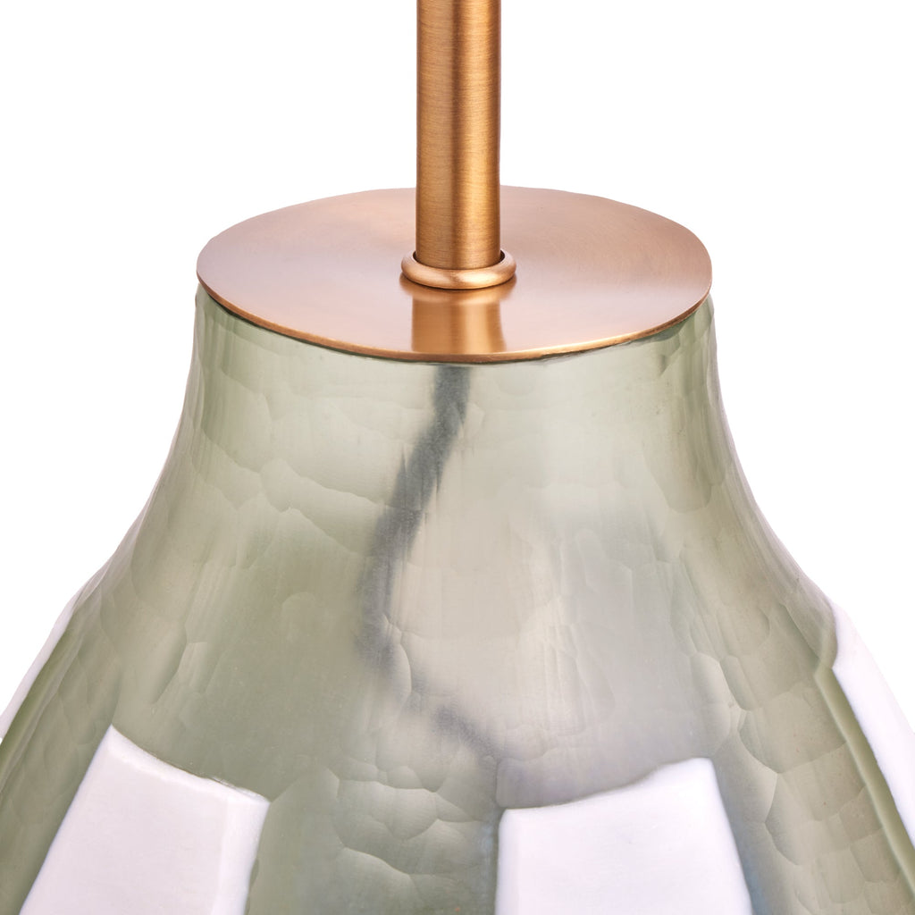 Hubert table lamp in green glass