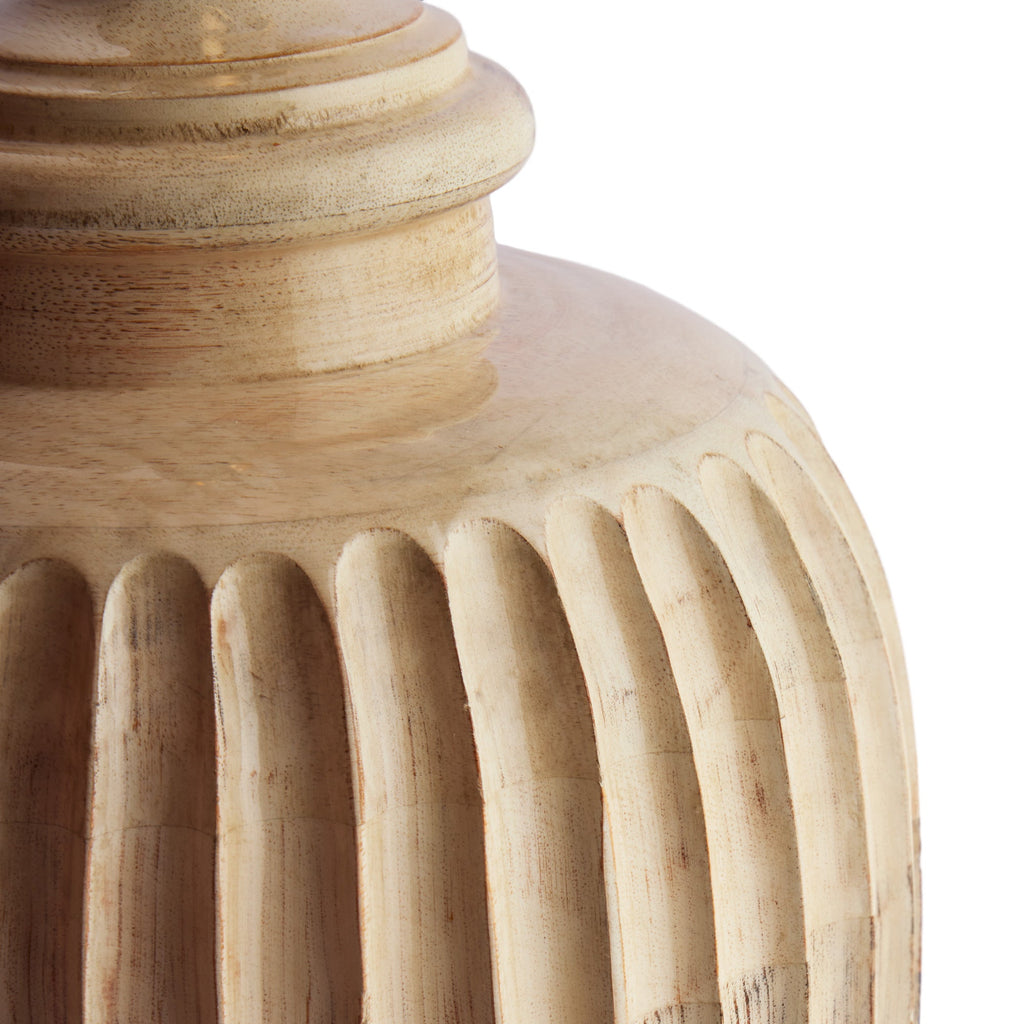 Larger Marcie table lamp in natural whitewash